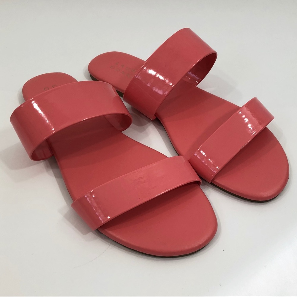 LC Lauren Conrad Firefli Womens Sandals Coral - Picture 2 of 3